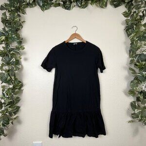 ASOS Short Sleeve Peasant Flare Shirt Dress Black Women’s Size 4